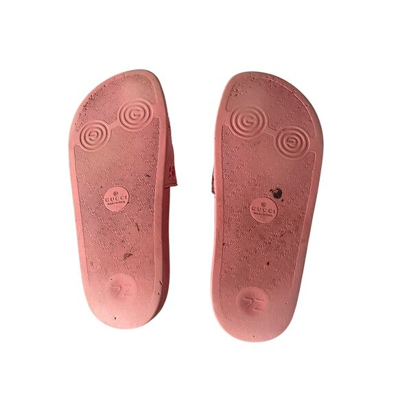 Gucci Pursuit GG Logo rubber pool slide sandals Sz:36 - Picture 6 of 7